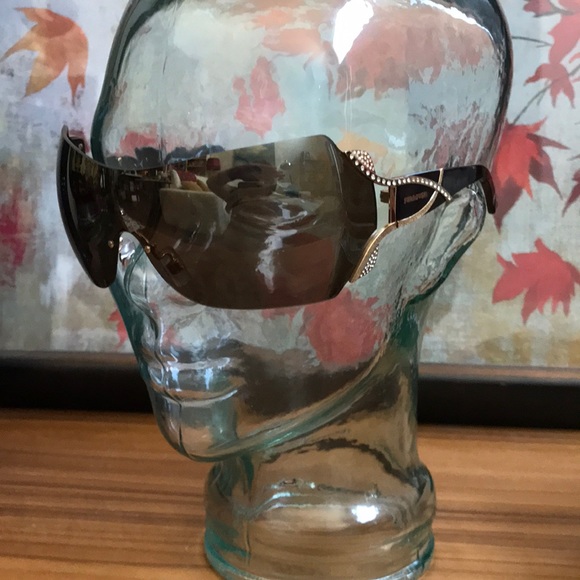 New Swarovski Brown / Gold sunglasses. Big frames - Picture 2 of 8